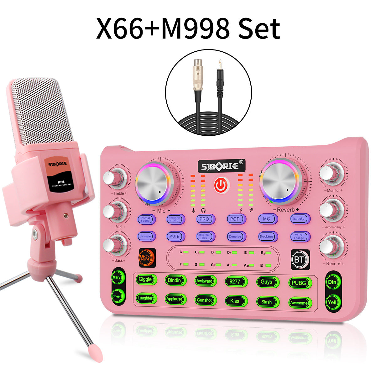 Soundcard X66 M998 mit Mikrofon und Stativ – Bild 3 | LuxeStyle