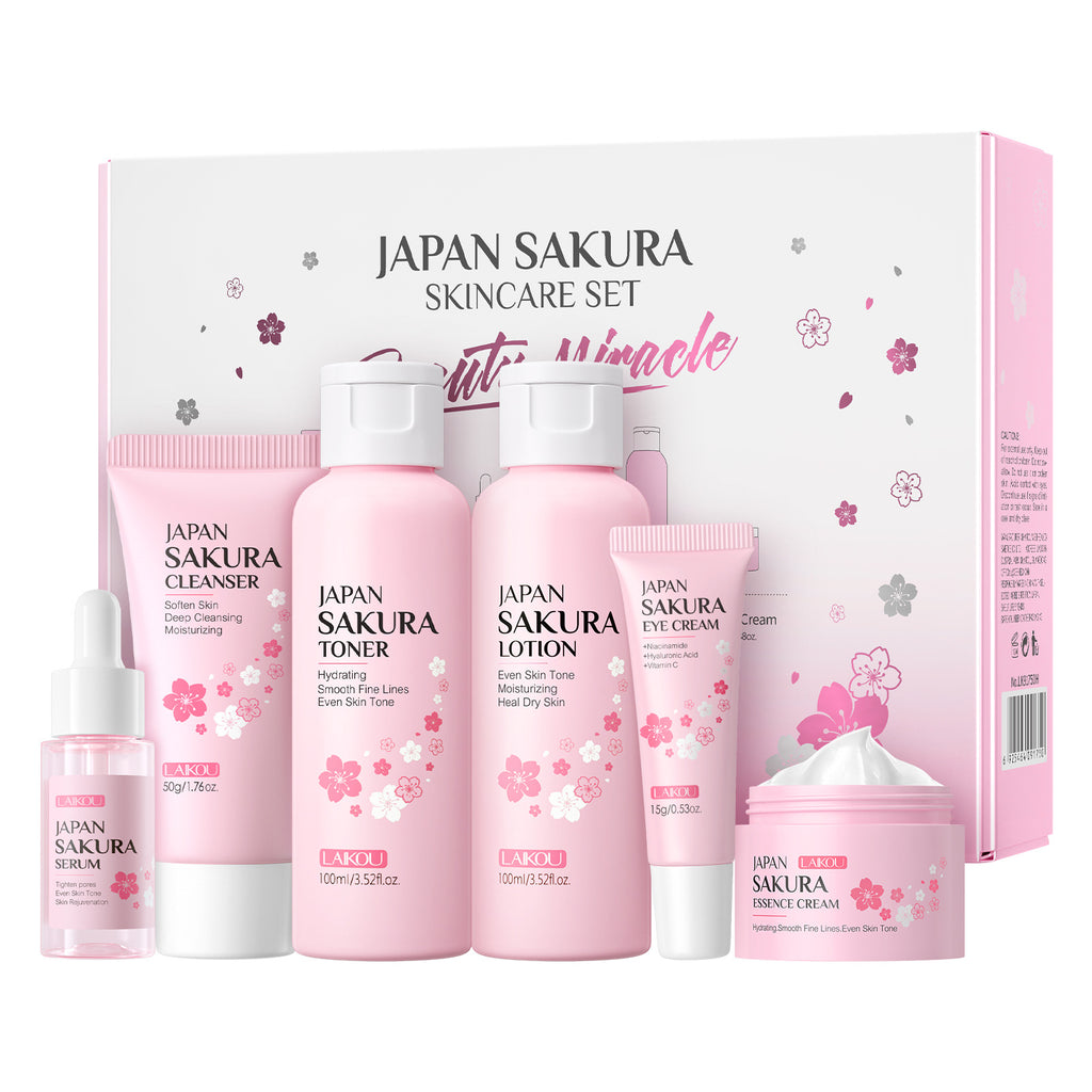 Cherry Blossom Reinigungs- & Aufhellungsset (6-teilig) – Bild 3 | LuxeStyle