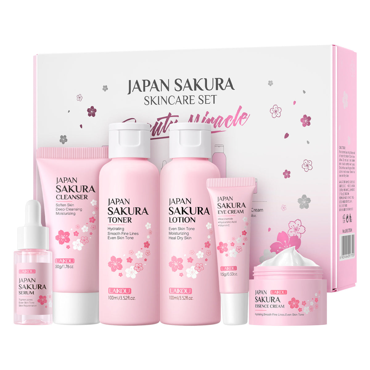 Cherry Blossom Reinigungs- & Aufhellungsset (6-teilig) – Bild 3 | LuxeStyle