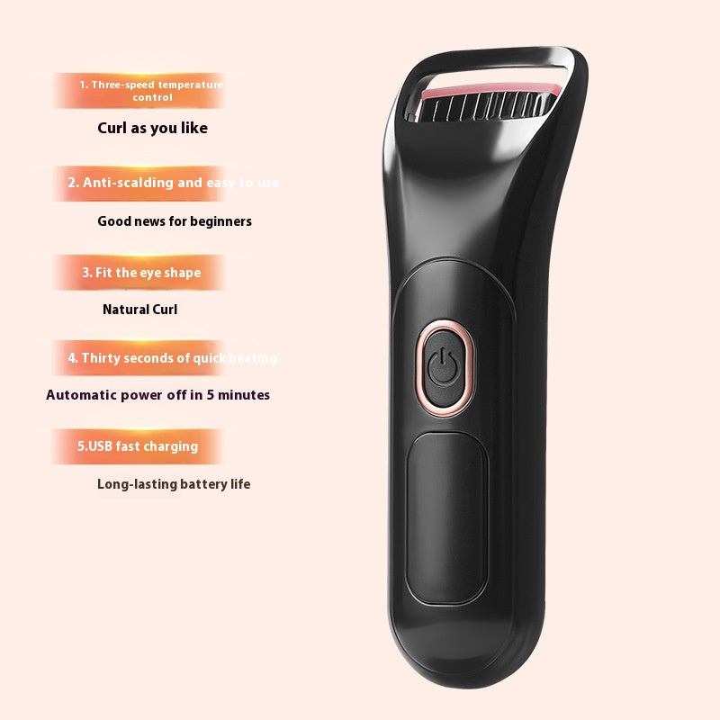 Beheizbare Wimpernzange mit Digitaldisplay