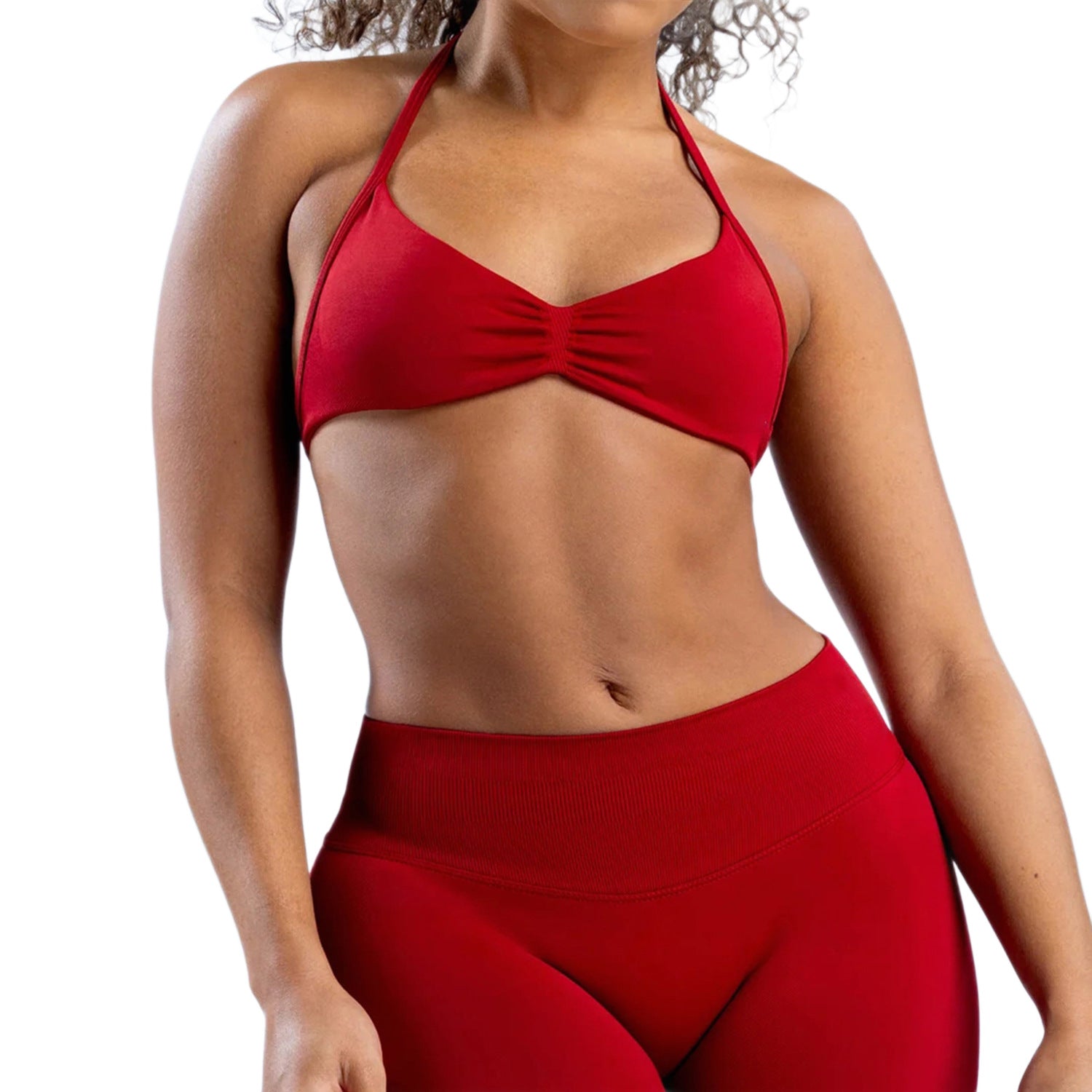 Nahtloses Yoga-Set mit Sport-BH