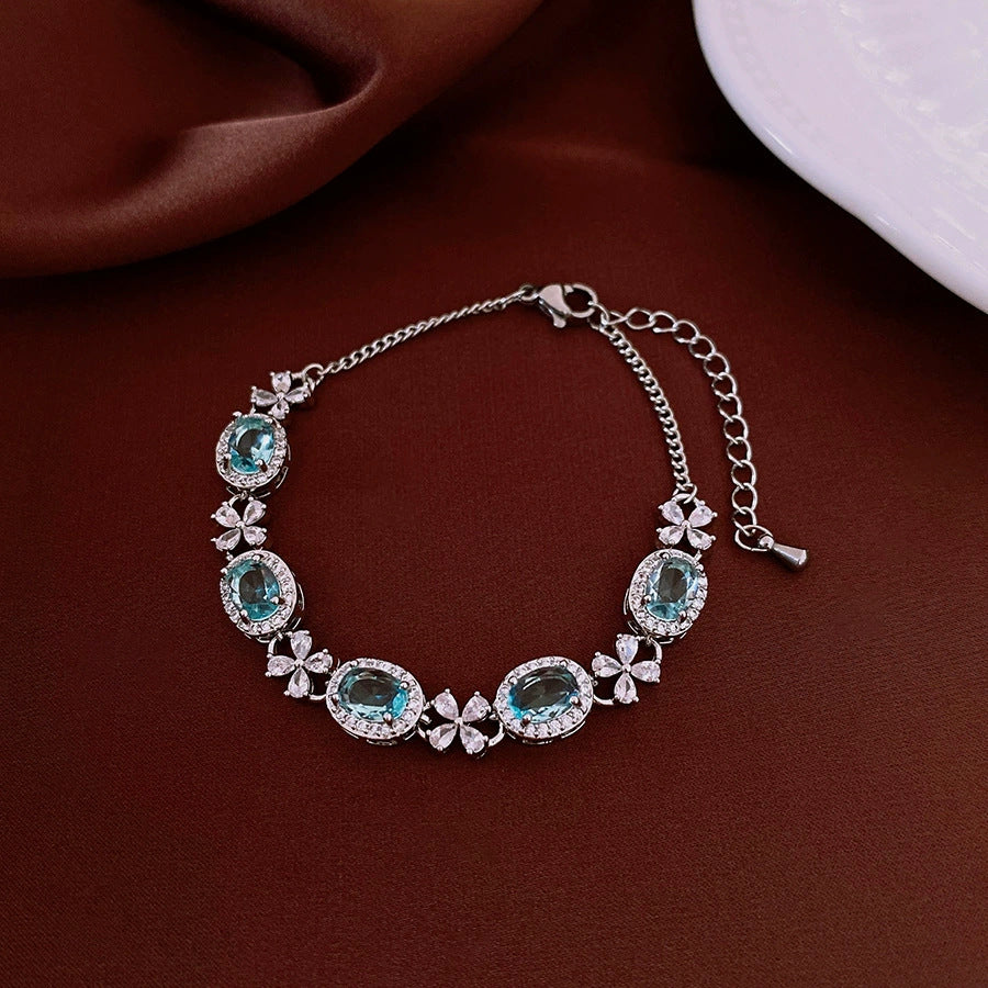 Western Style Zirkonia Herz Armband – Ansicht 4