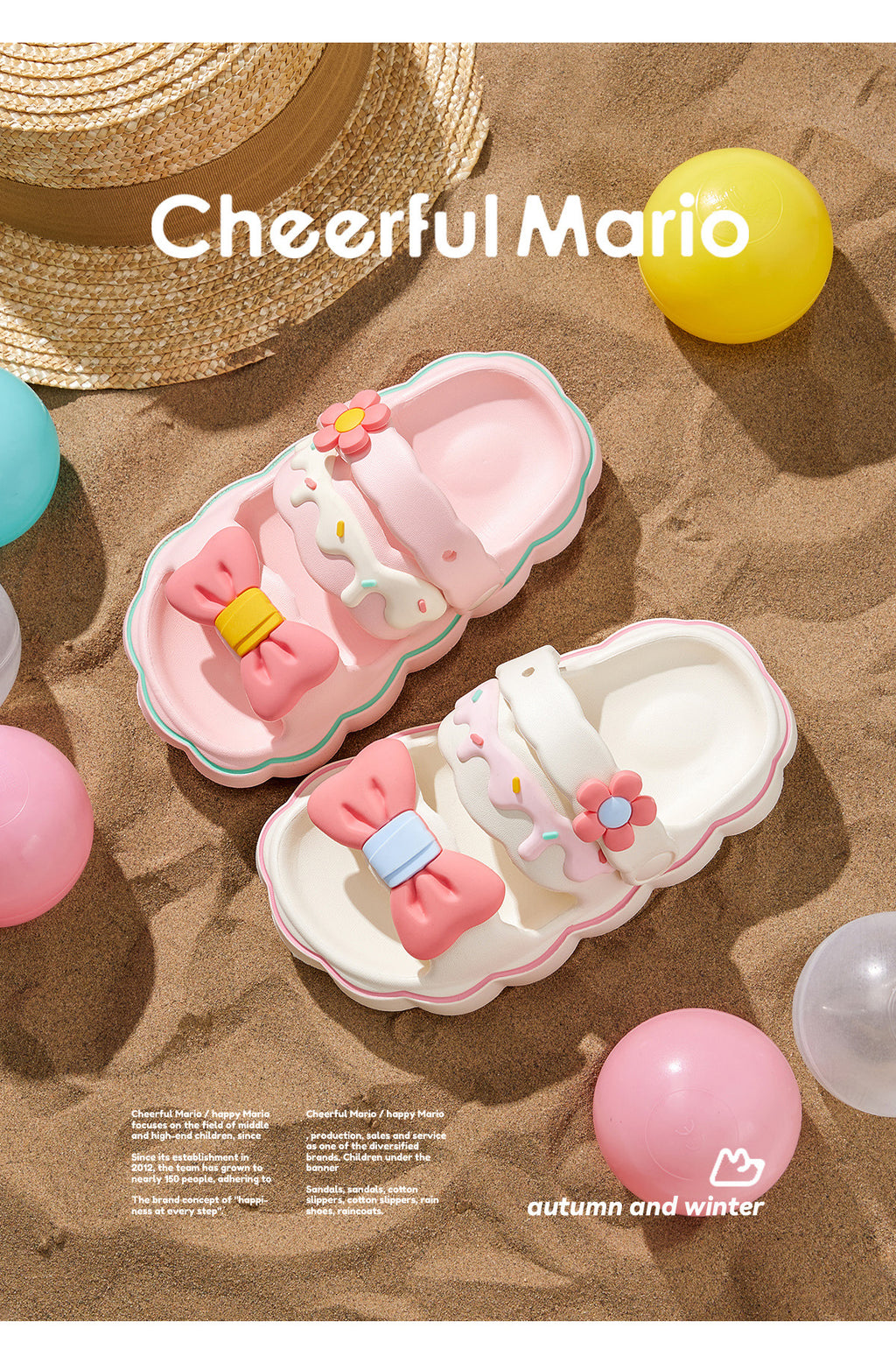 Kinder-Sandalen mit Cartoon-Muster