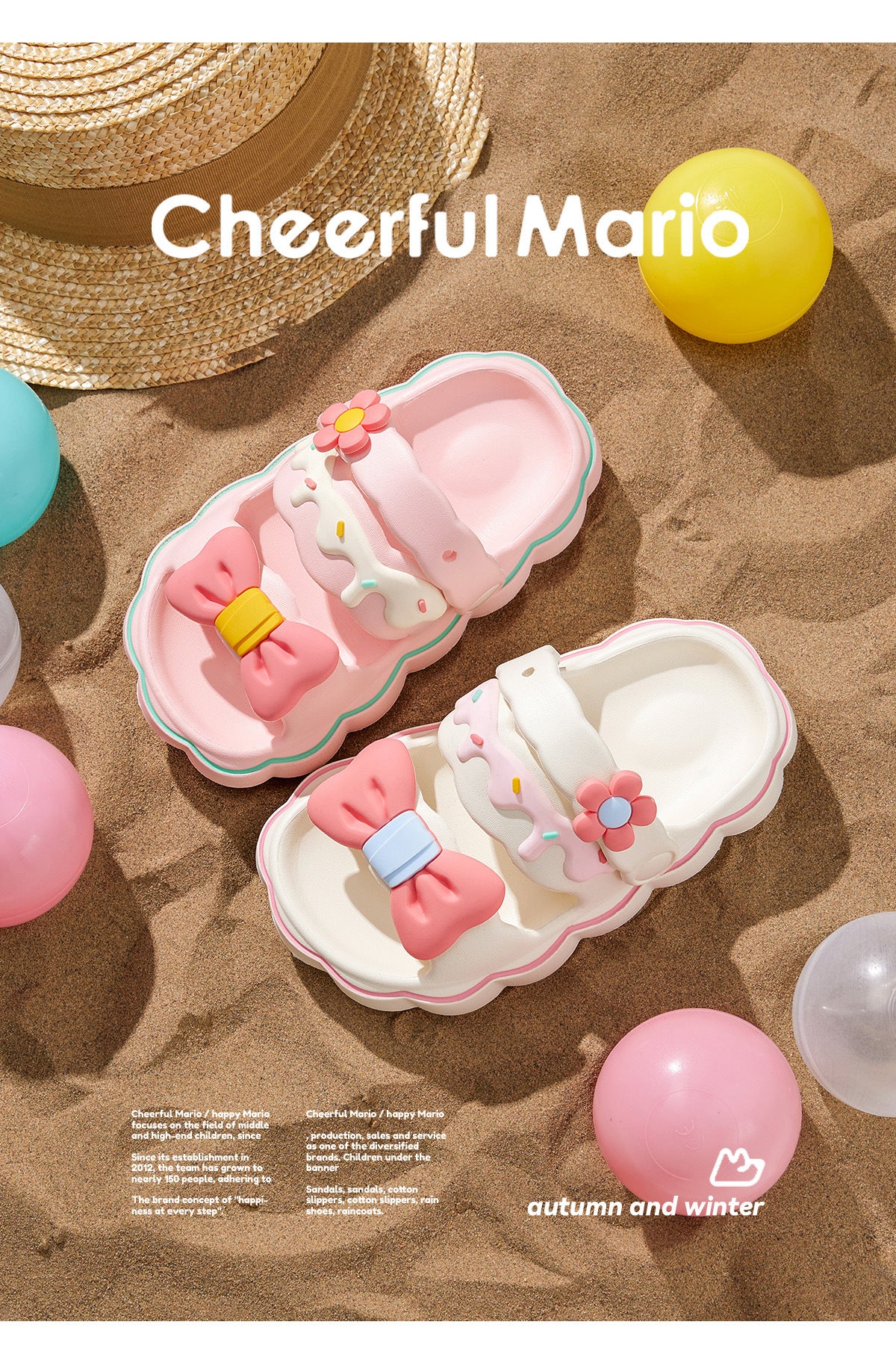 Kinder-Sandalen mit Cartoon-Muster