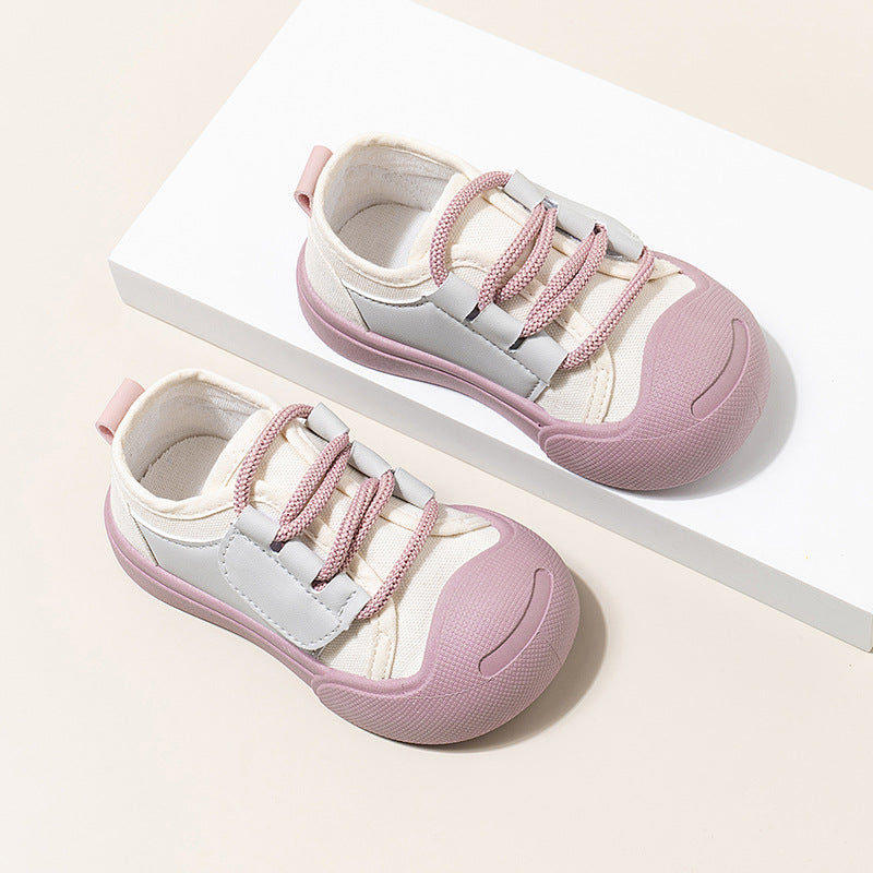 Dopamin-Farbige Canvas-Kinderschuhe
