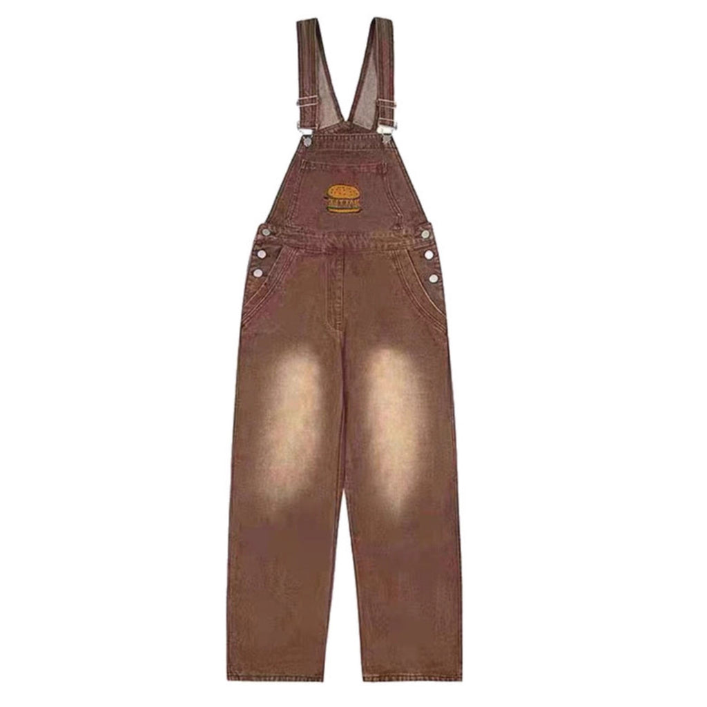 Bügelhose mit Burger Stickerei