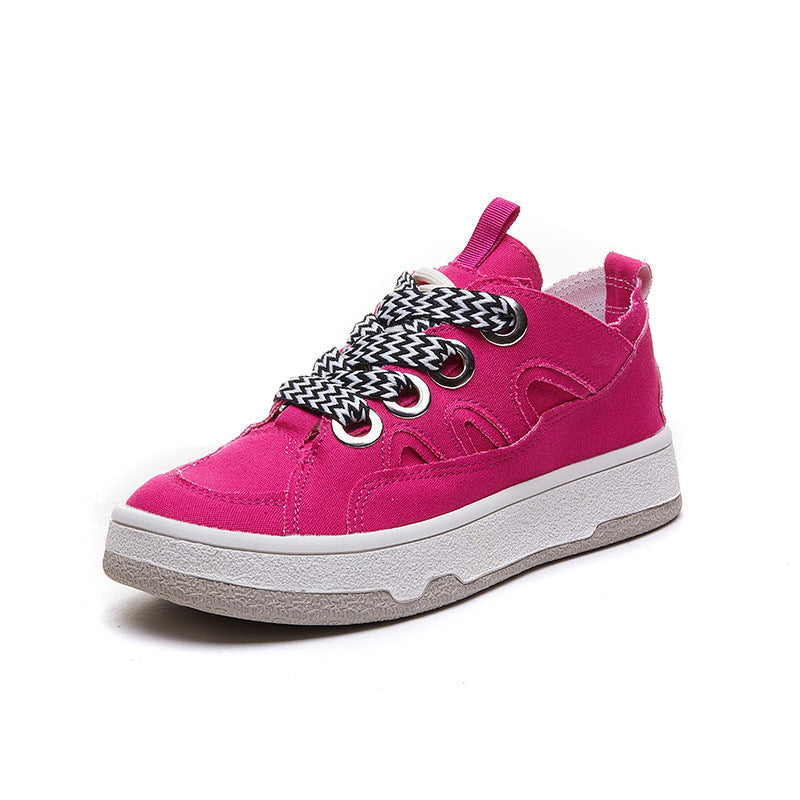 Damen Canvas Plateau Sneaker – Bild 4 | LuxeStyle