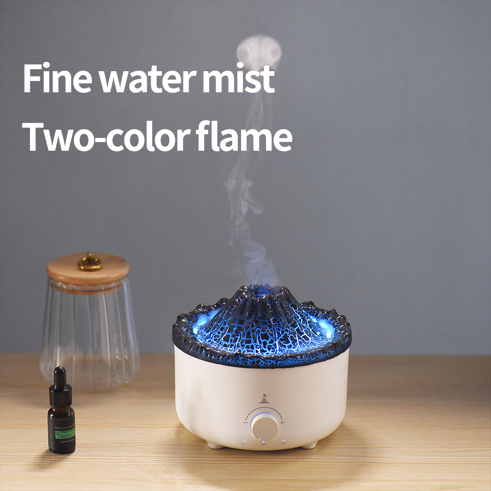 Flammen-Vulkan-Luftbefeuchter mit Aroma-Diffusor