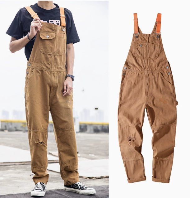 Gerade Cargo Jumpsuit Herren
