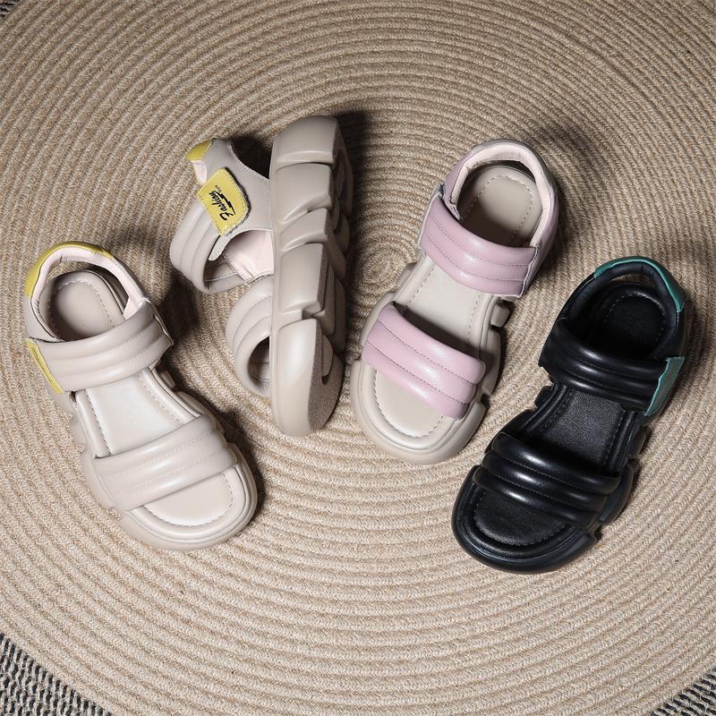 Offene Zehen Platform Sandalen mit rutschfester Sohle – Bild 3 | LuxeStyle