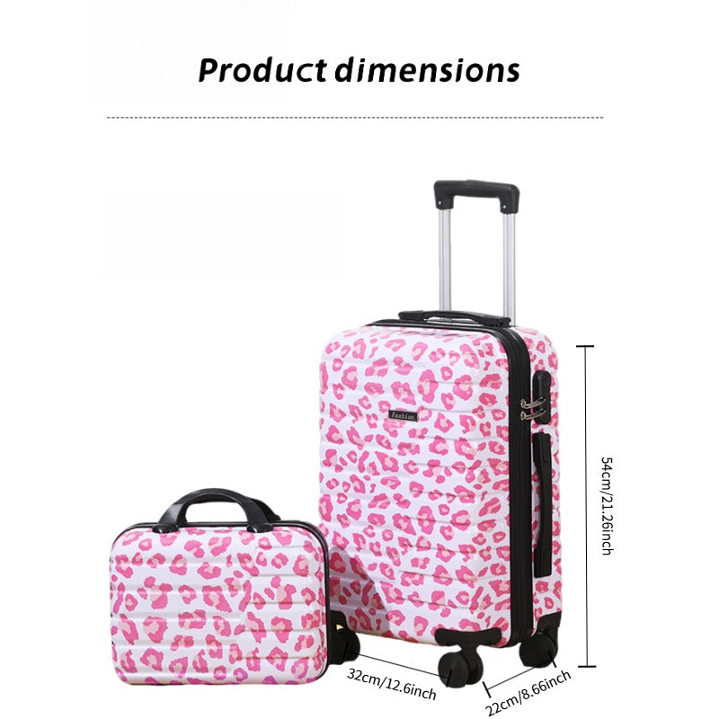 2-teiliges Kofferset mit Make-up-Tasche