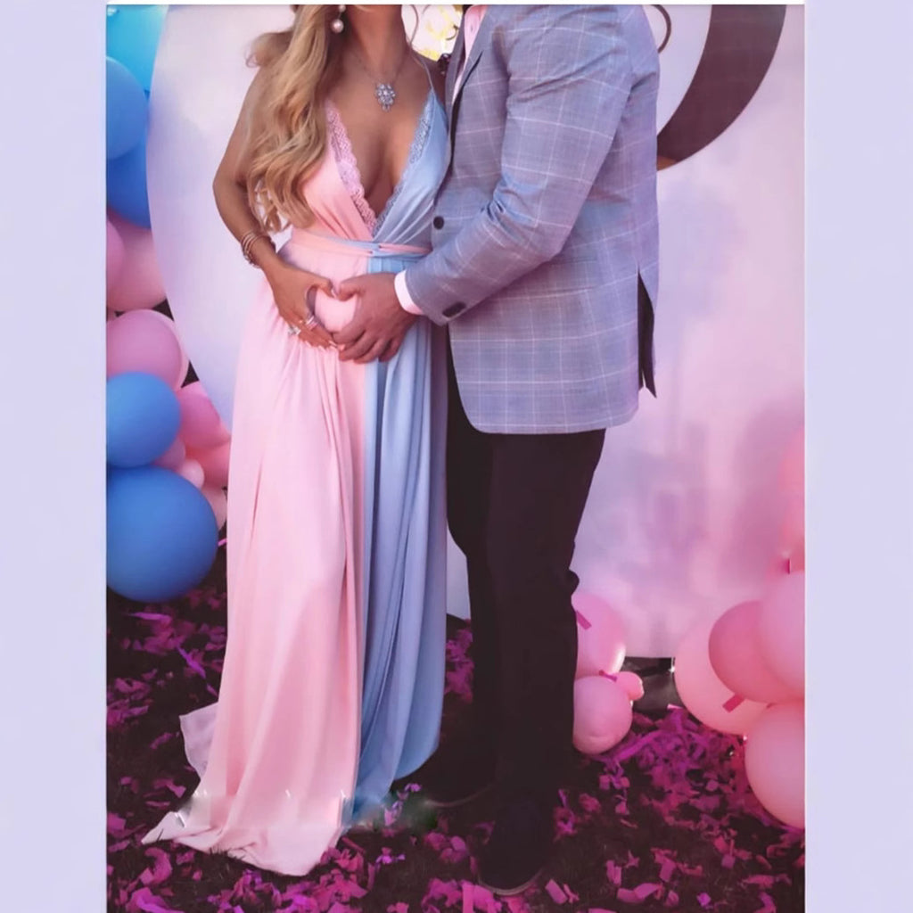 Umstands-Kleid mit Rüschensaum – Bild 2 | LuxeStyle
