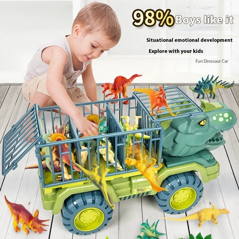 Dinosaurier-Fahrzeug-Spielzeugset für Kinder – Bild 4 | LuxeStyle