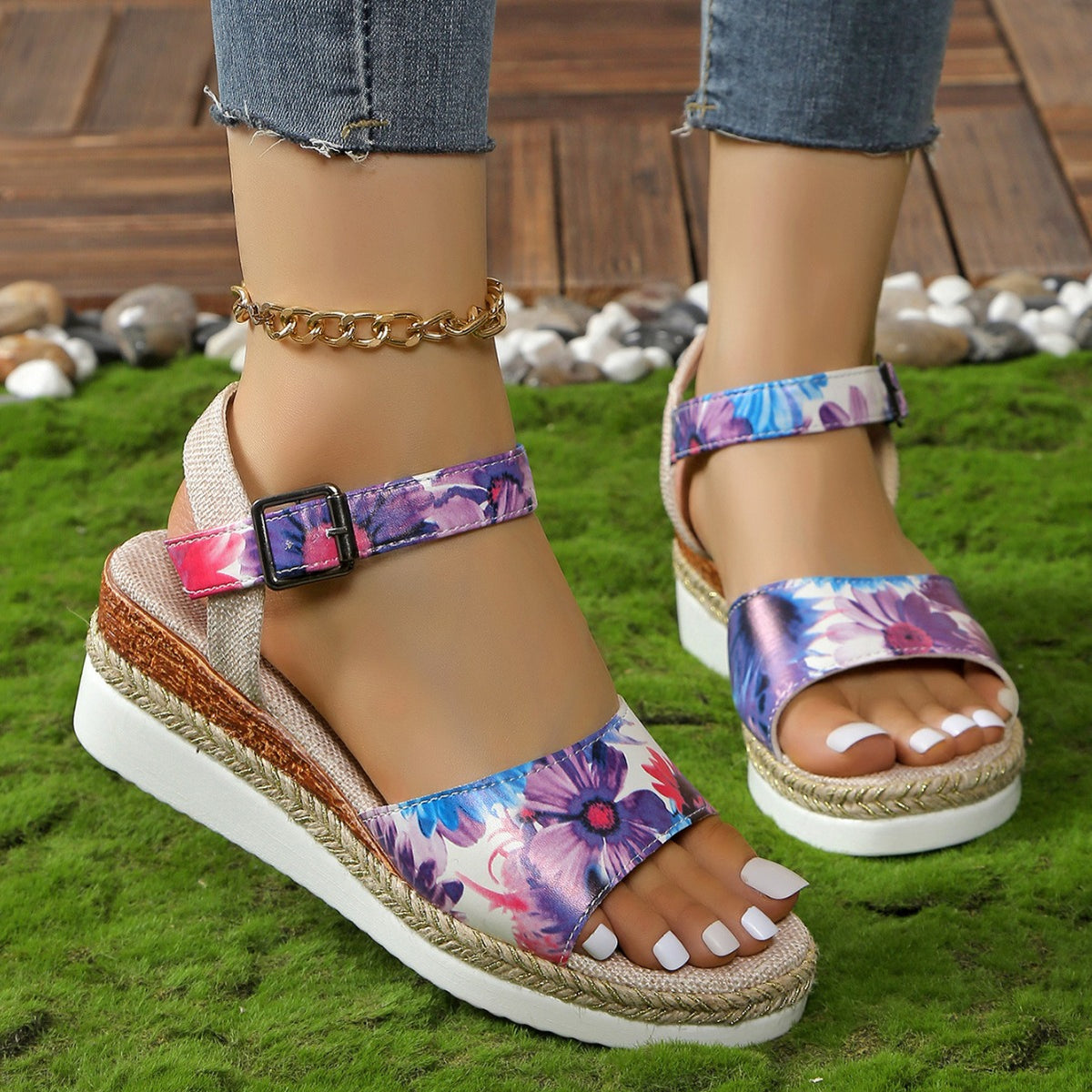 Fashion Plus Size Rope Bottom Sandalen | LuxeStyle
