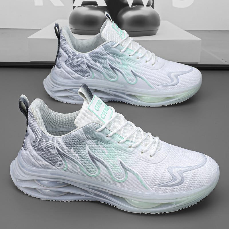 Sneaker mit mittlerer Plateausohle und Mesh-Obermaterial – Bild 4 | LuxeStyle