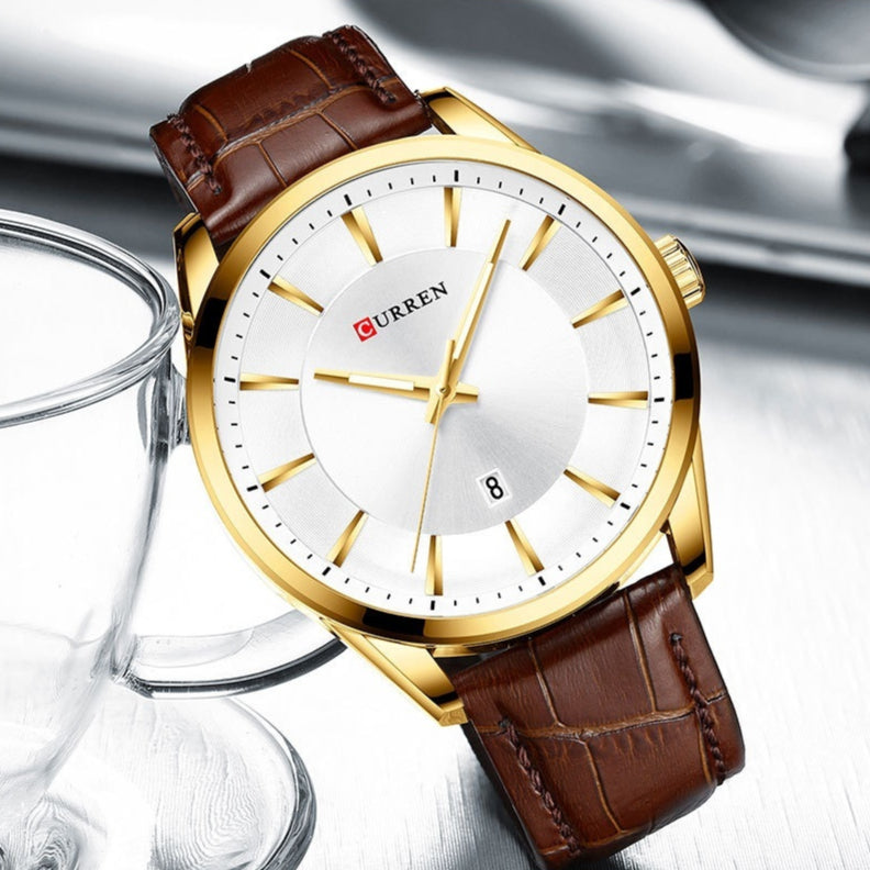 Herren Armbanduhr Rund Wasserdicht – Bild 4 | LuxeStyle