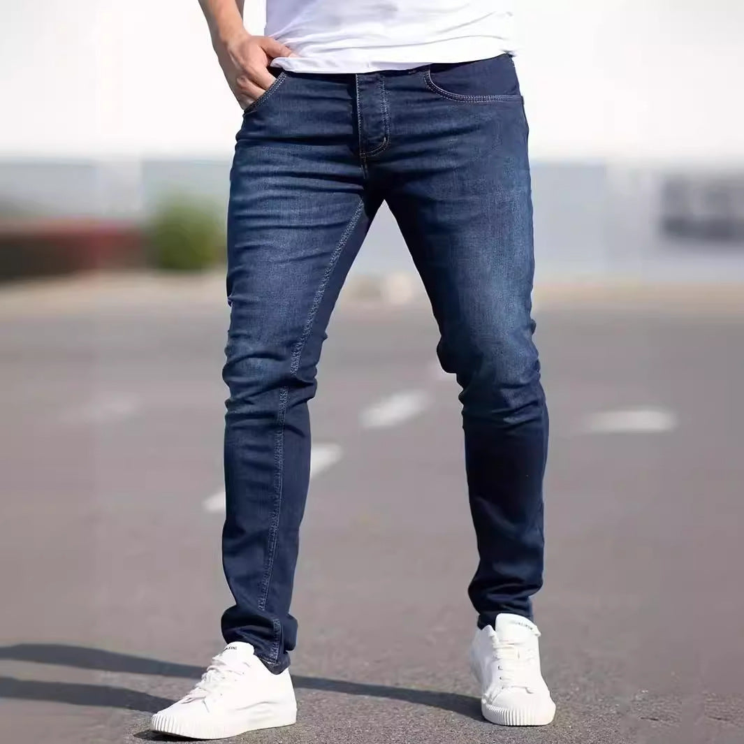Slim Fit Used-Look Jeans für Herren