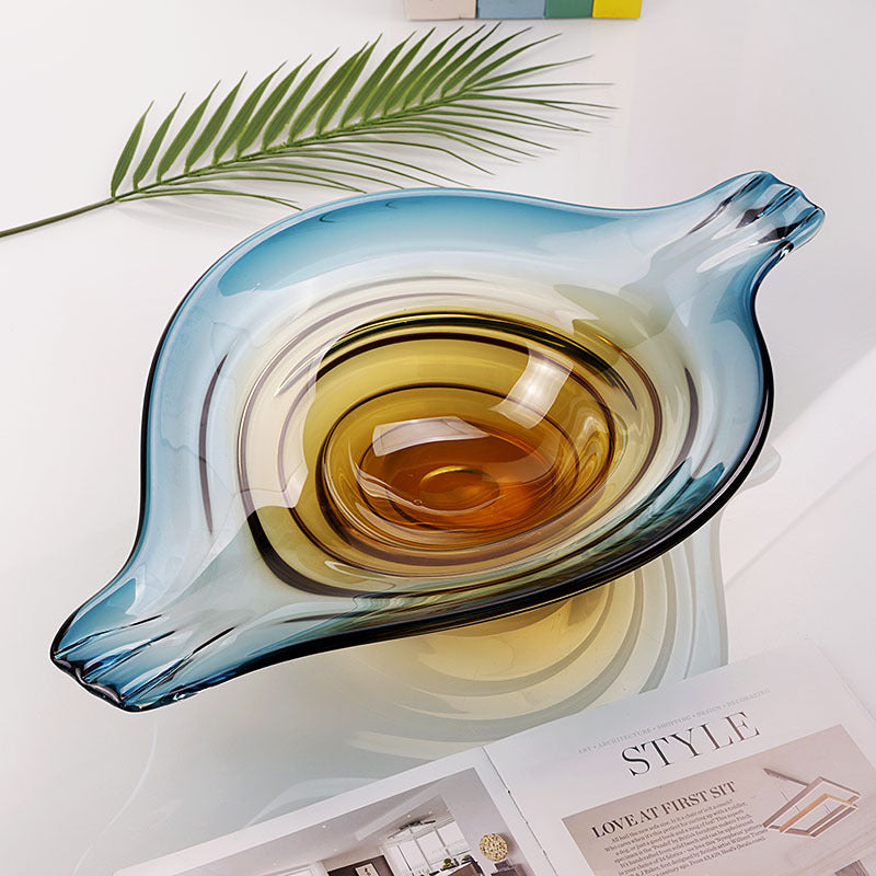 Modernes Kunstgefäss Glasierte Fruchtschale