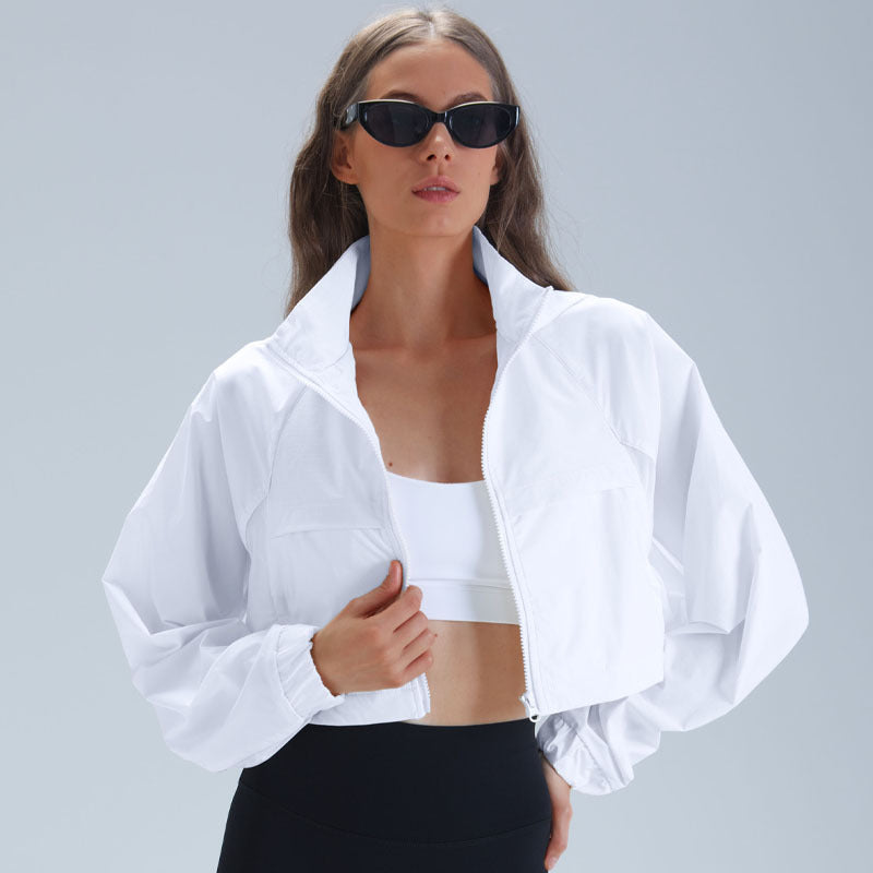 Slim Fit Sportjacke mit langen Ärmeln