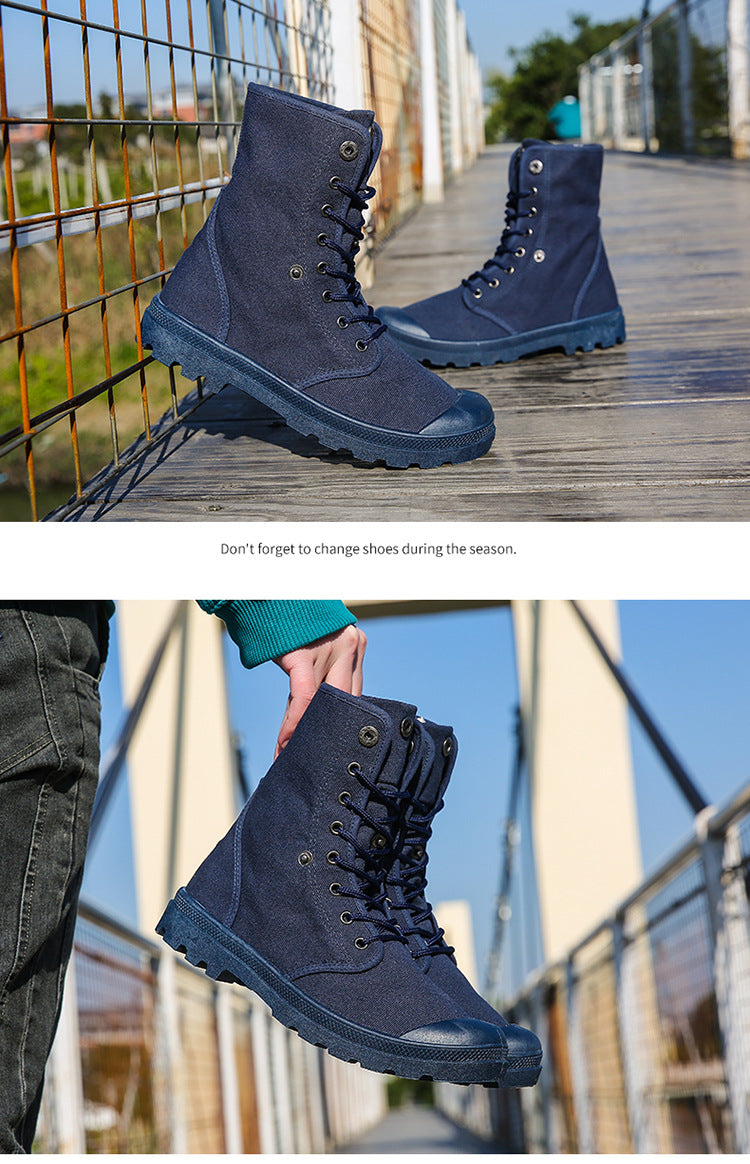 Platform High-top Canvas Sportschuhe