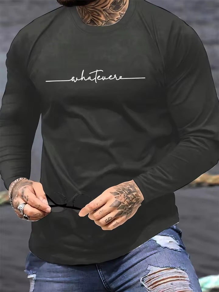 Herren-Basic Langarm T-Shirt