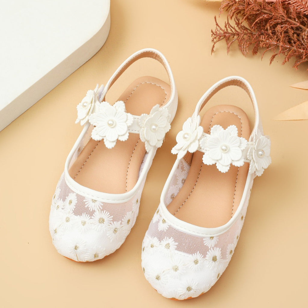 Komfortschuhe mit Blumenmotiv