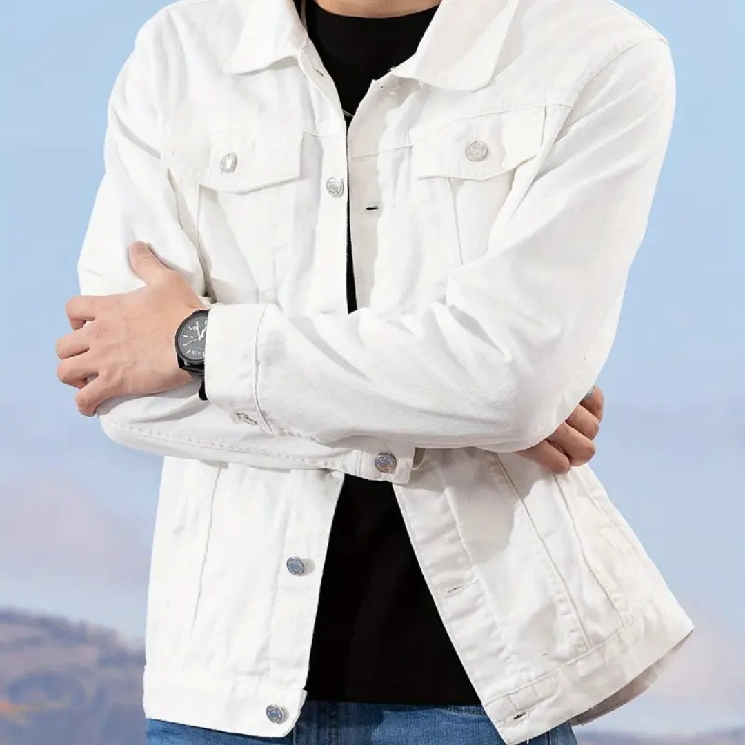 Gut sitzende Jeansjacke für Herren – Y034S – Ansicht 5
