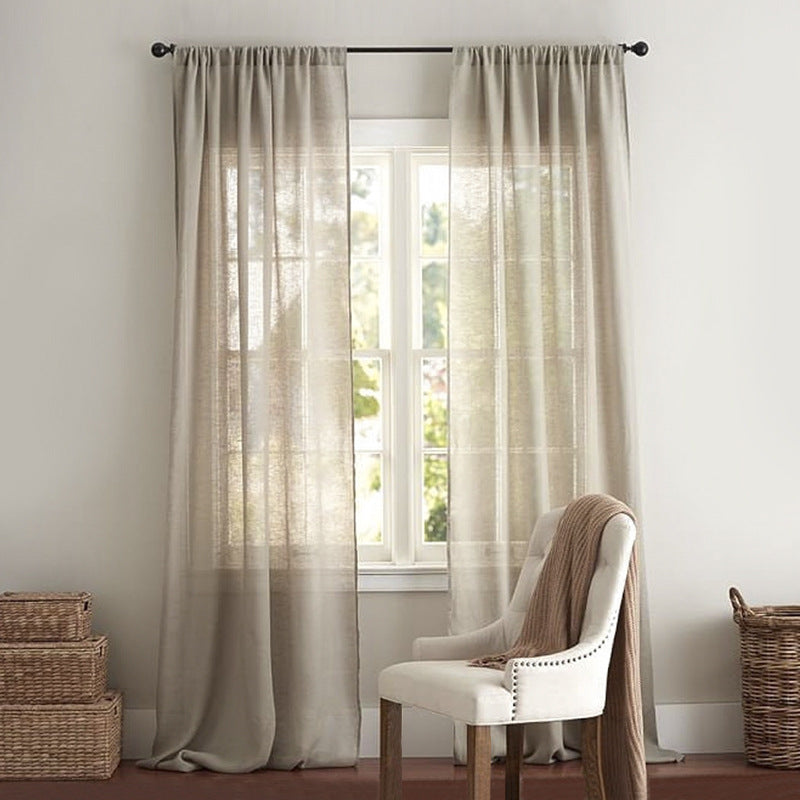 Leinen-Vorhang im Nordic-Stil