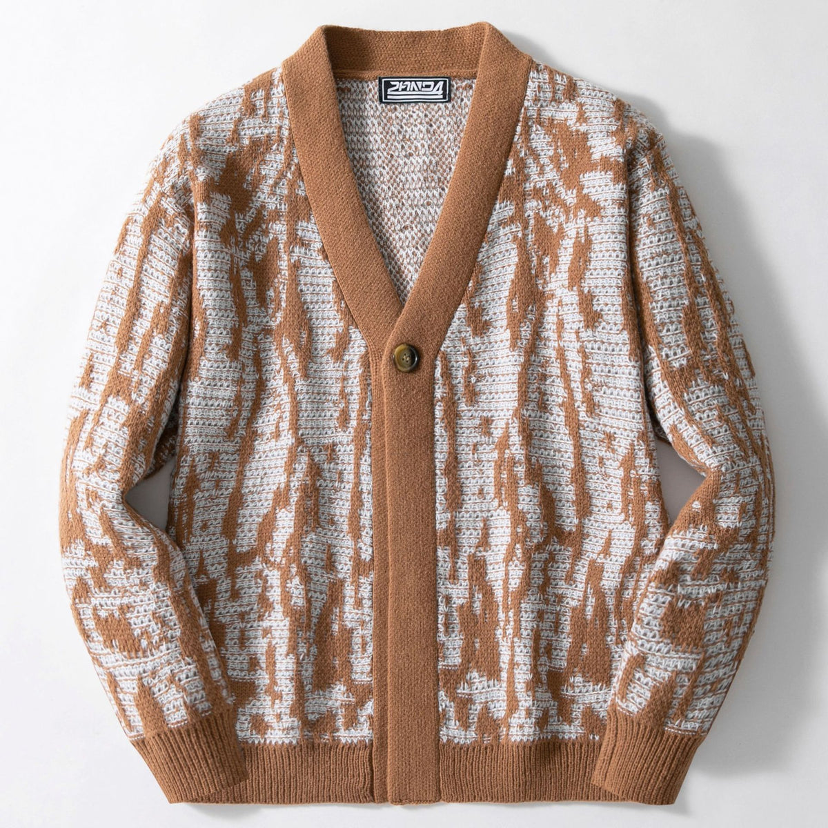 Strick-Cardigan für Herren mit Jacquard-Muster – Bild 2 | LuxeStyle