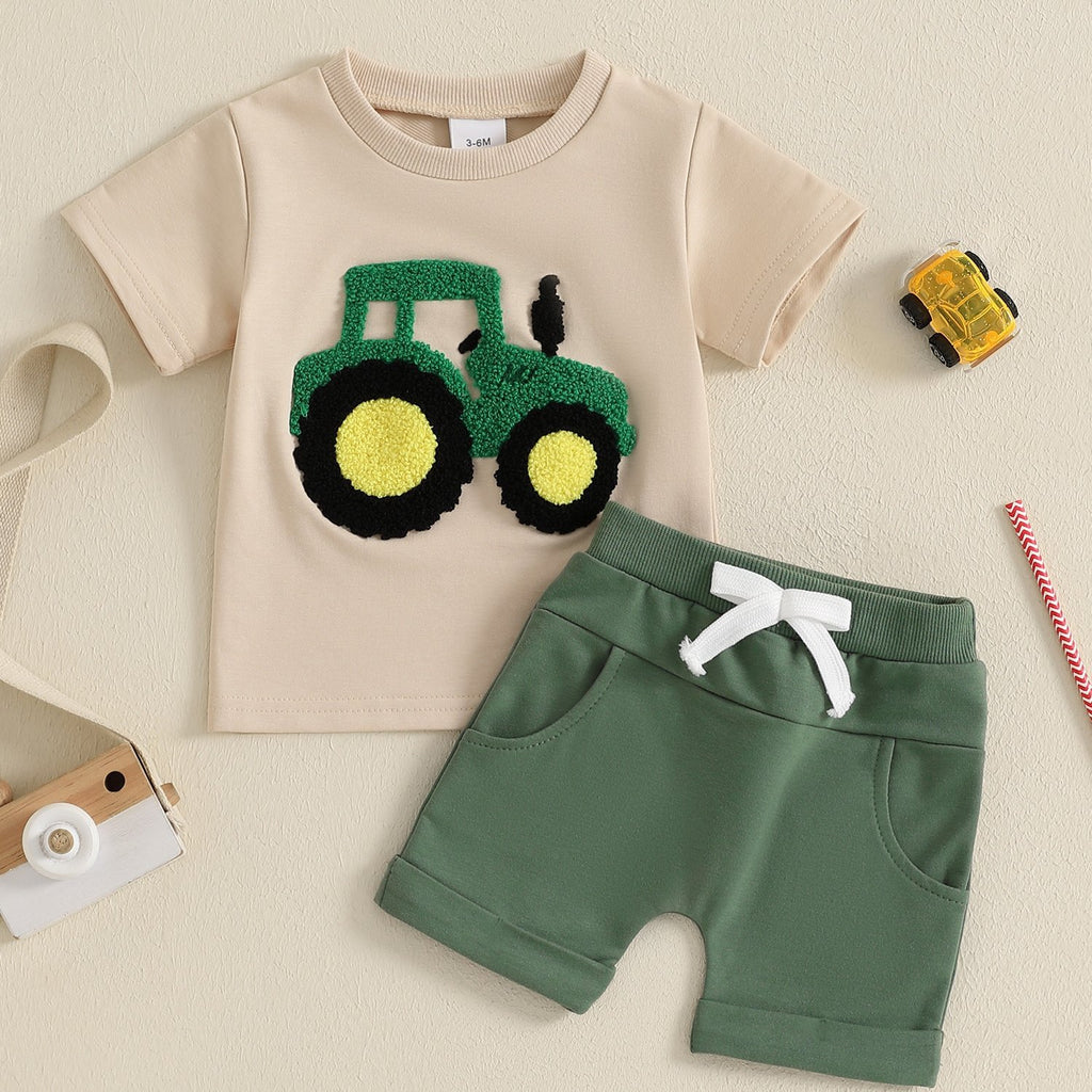 Kleinkinder Jungen Sommer-Set mit Lastwagen – Bild 6 | LuxeStyle