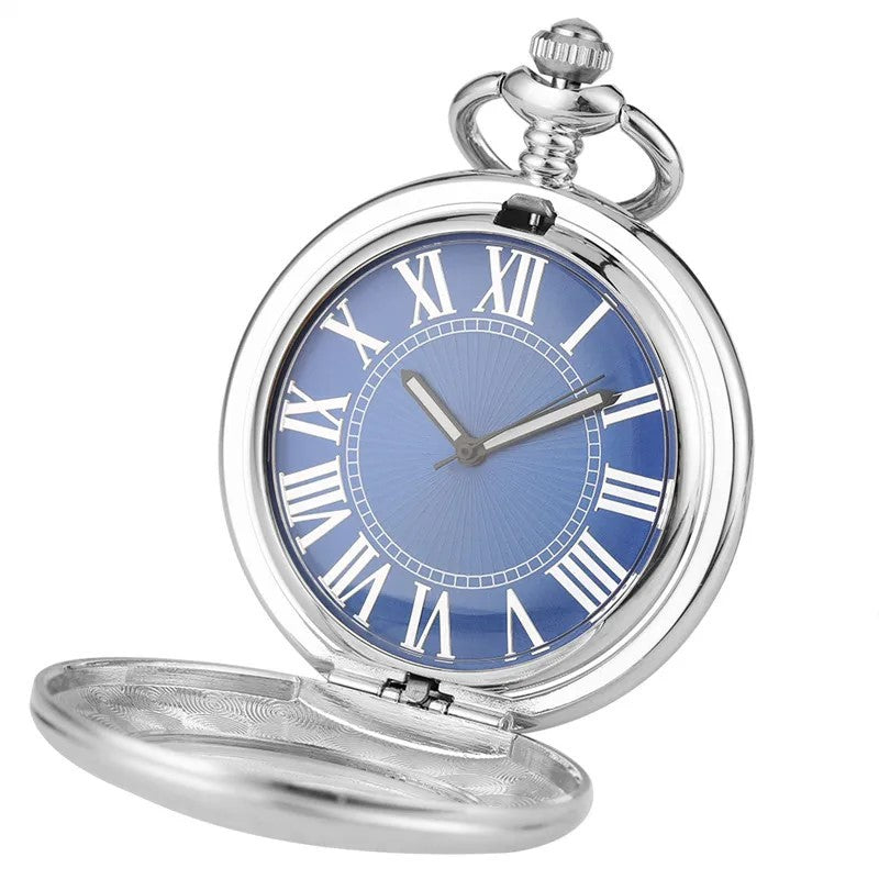 Antike Automatik-Taschenuhr mit Lupe
