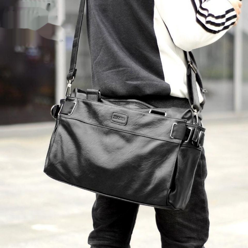 Leder Schultertasche für Herren