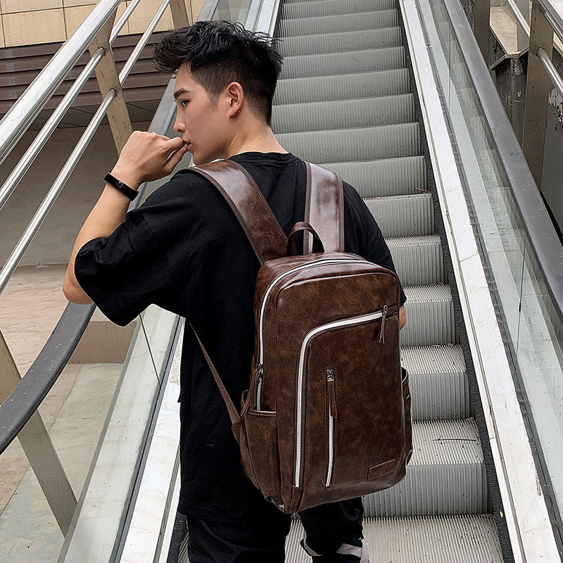 Business Casual Rucksack aus PU-Leder