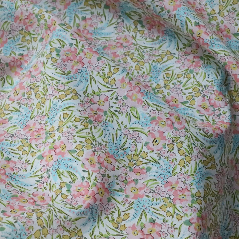 Kaschmir-Baumwollstoff mit Blumenprint – Bild 4 | LuxeStyle