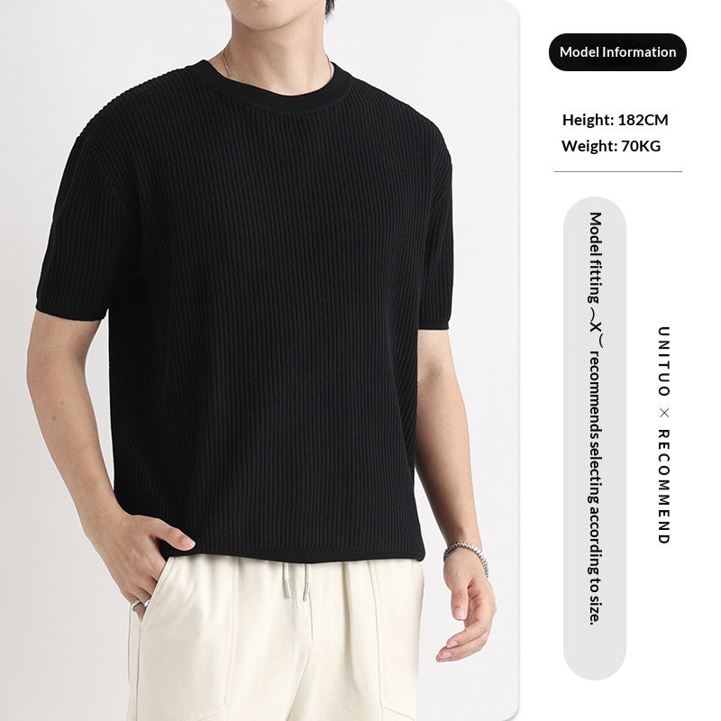 Casual Rundhals-Shirt für Herren