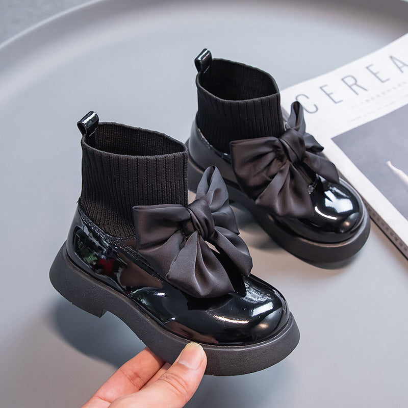 Mädchen Stiefel mit Schleife | LuxeStyle