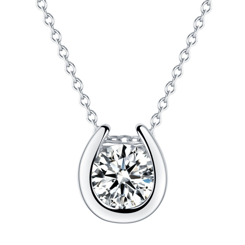 Minimalistisches Moissanite-Halskette