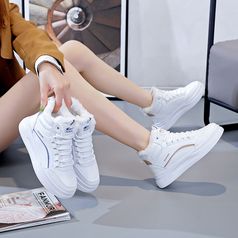 Gefütterte High-top Baumwollschuhe