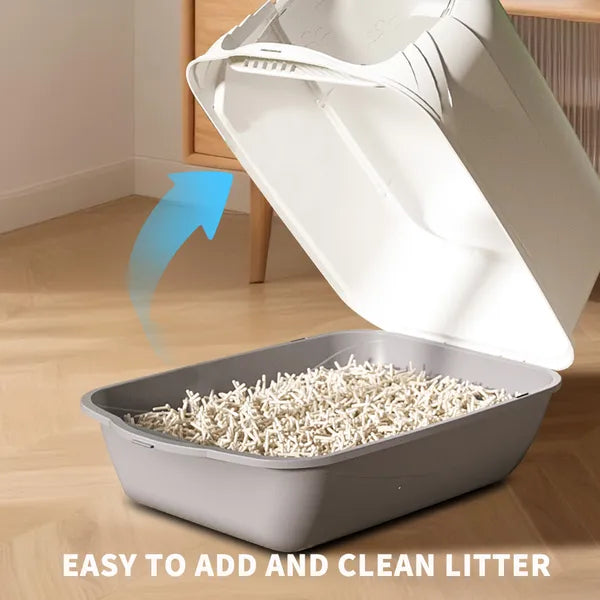 Geruchsneutrale Katzentoilette mit Schaufel & Matte
