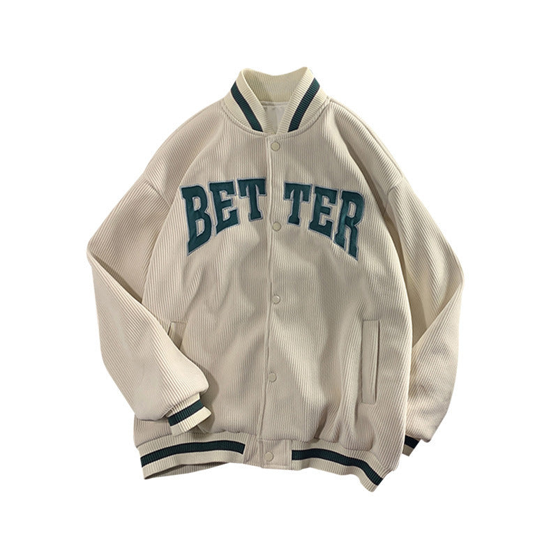 Corduroy Baseball Jacke für Herren