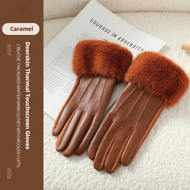 Warme, weiche Handschuhe für Damen