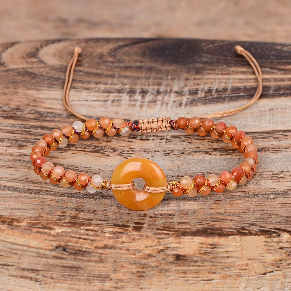 Boho Armband mit Naturstein – geflochten – Bild 4 | LuxeStyle