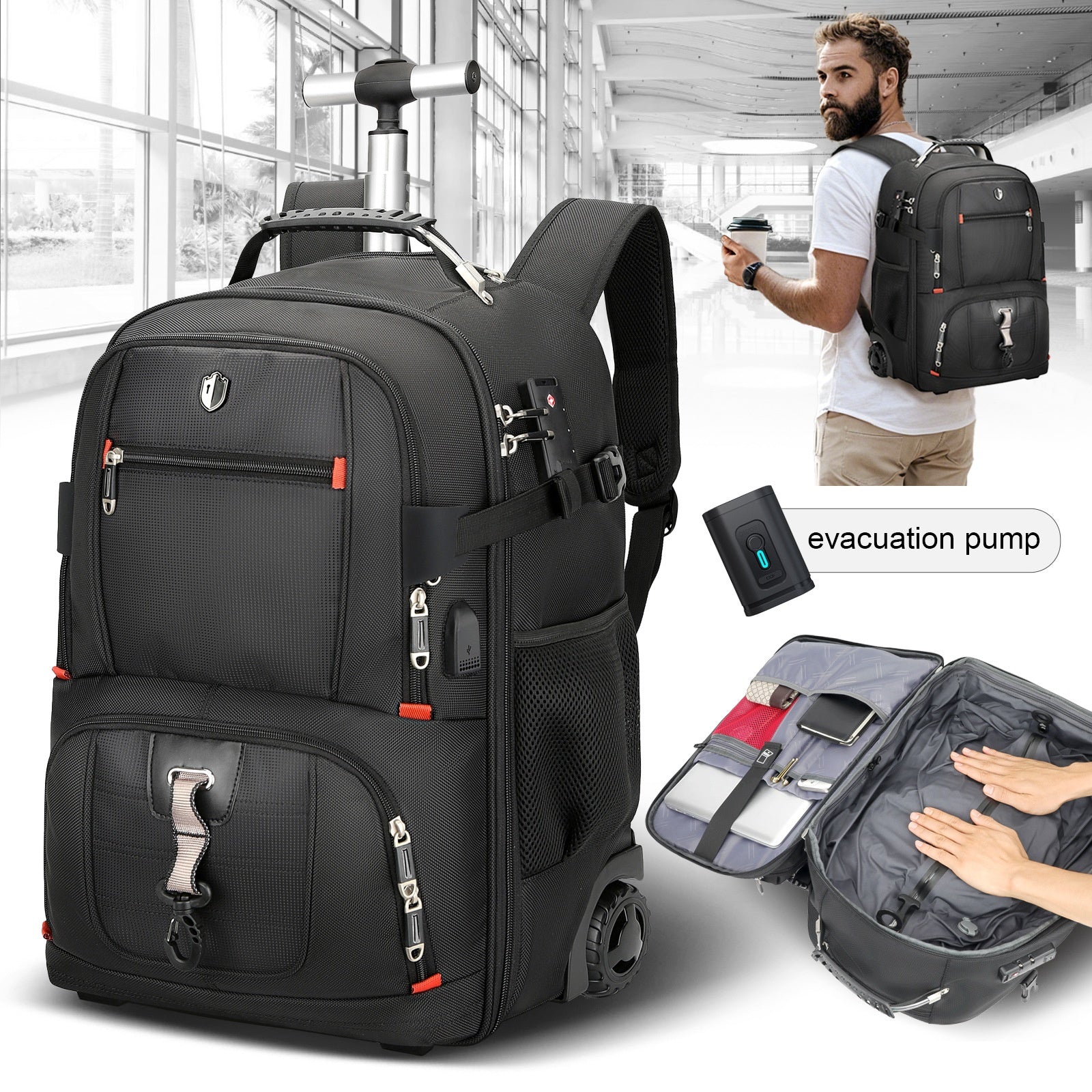 Swicky Trolley Boarding Rucksack