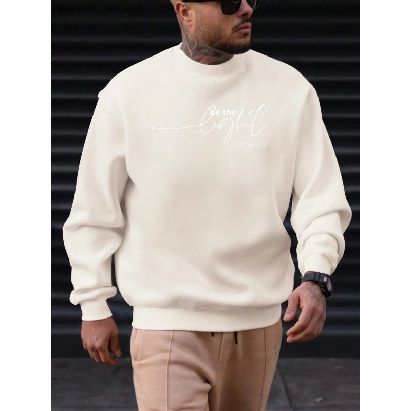 Herren Baumwoll-Sweatshirt mit Rundhals