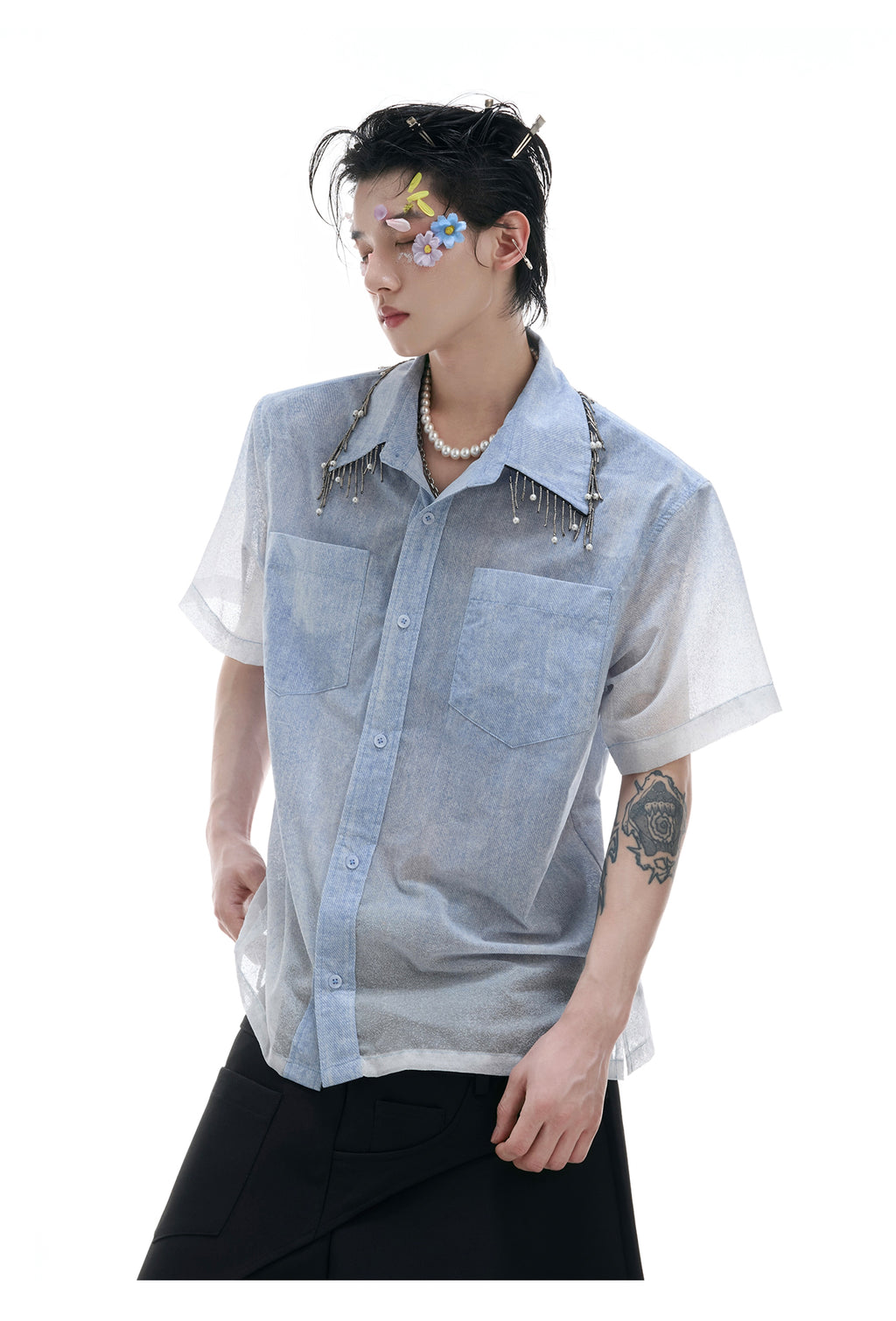 Lose Passform Shirt mit Farbverlauf – Bild 4 | LuxeStyle