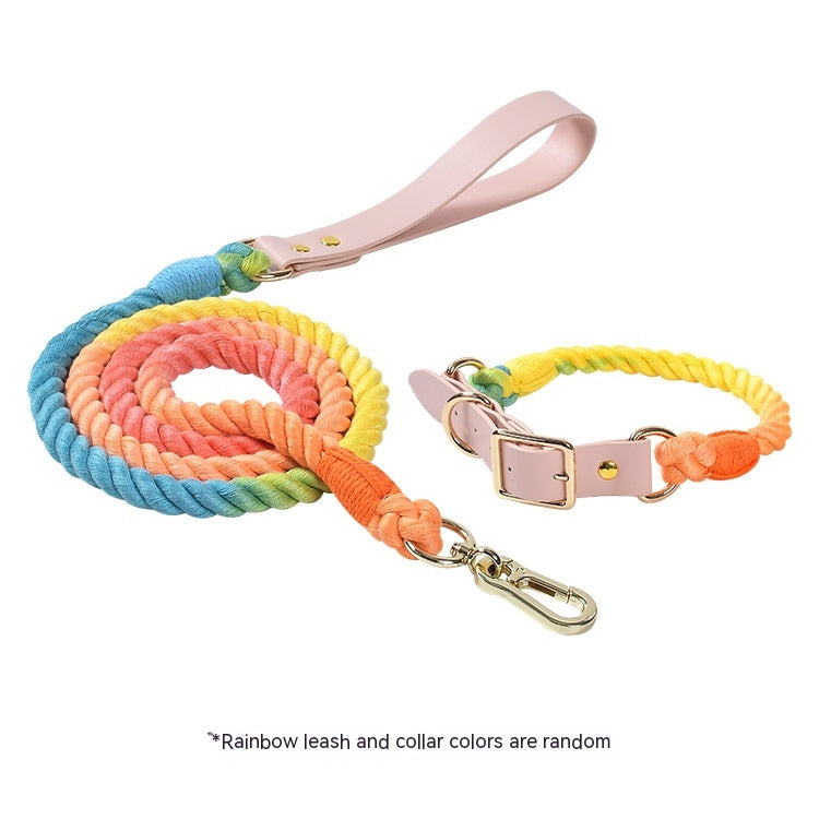 Halsband-Set mit Baumwollseil und Leder – Bild 9 | LuxeStyle