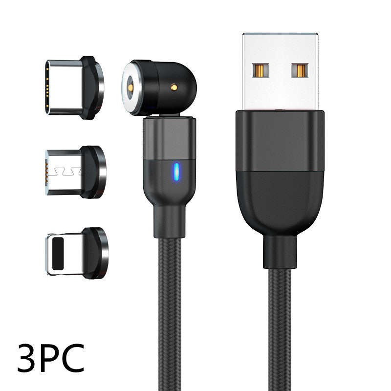 Magnetisches 3-in-1 Ladekabel (540° drehbar)