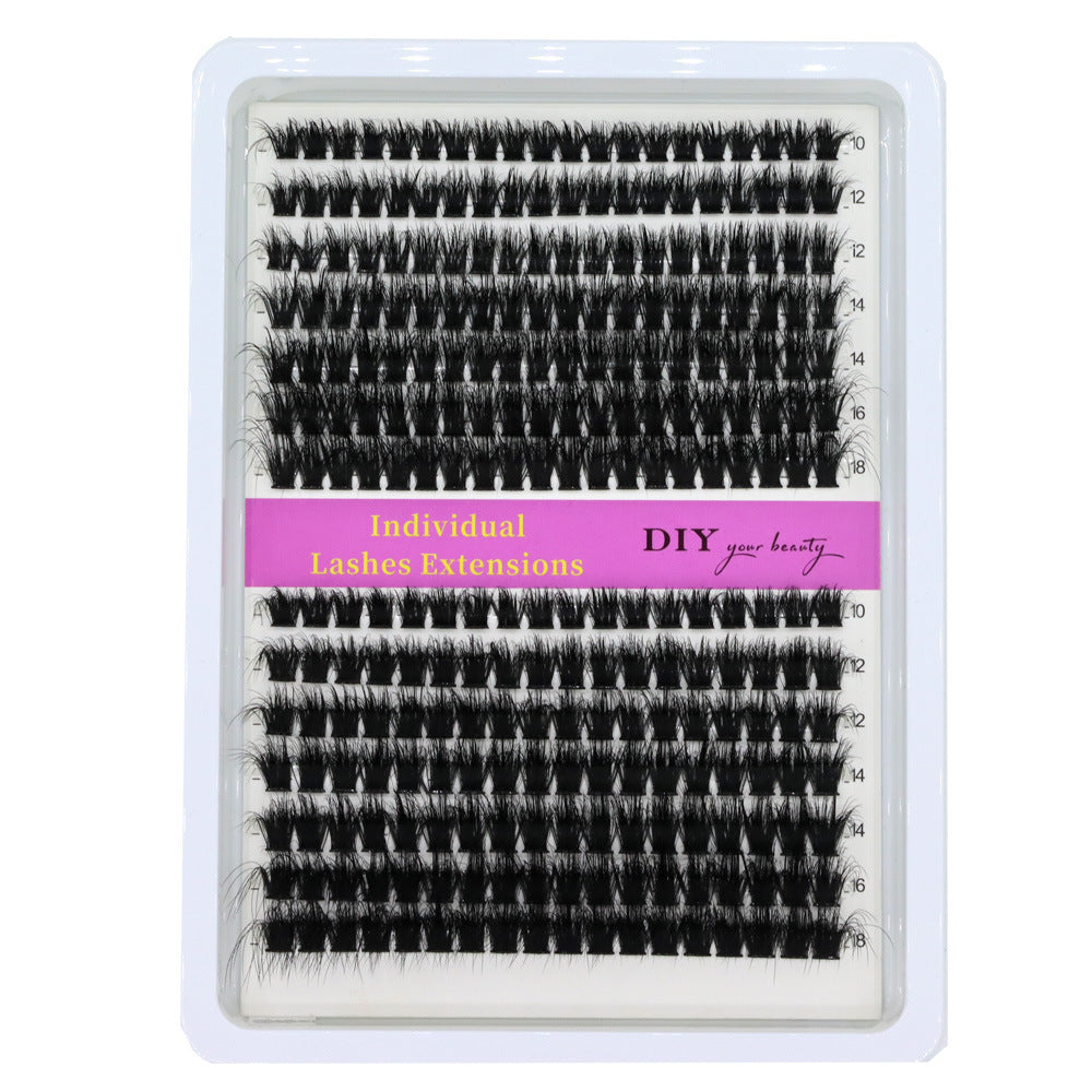 3D Cluster Wimpern – Schwarz, Flauschig & Weich