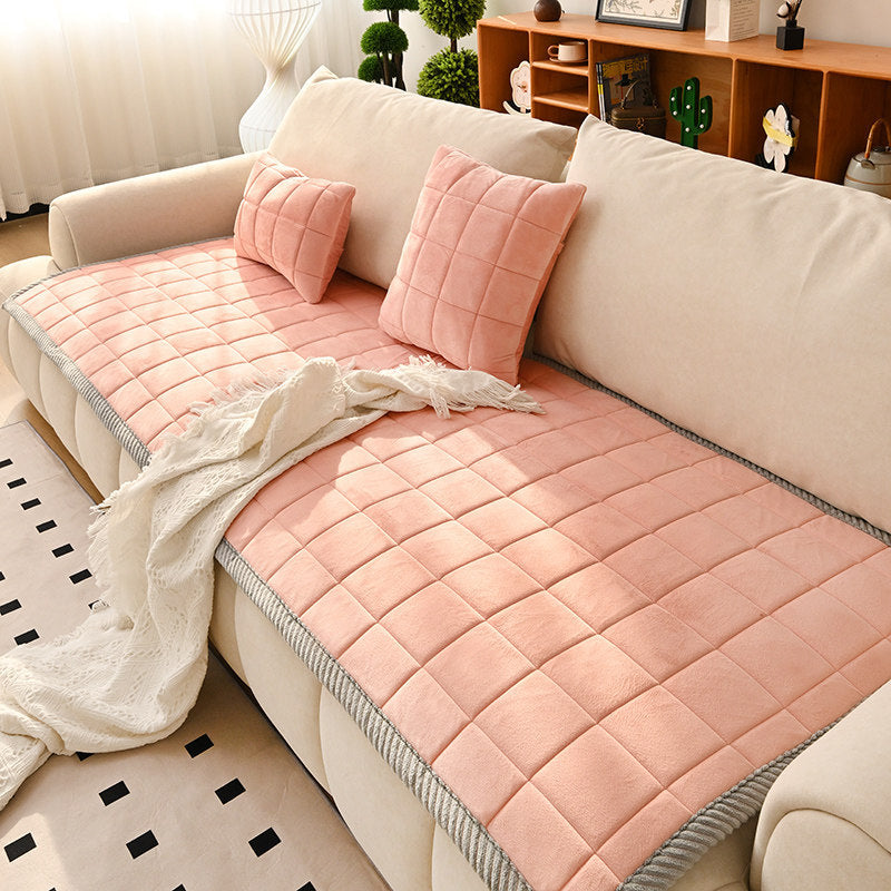 Sofa-Kissenhülle im Creme-Stil