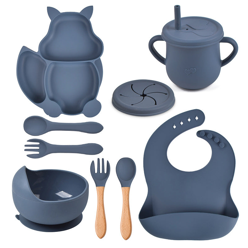 Eichhörnchen Baby Esslern-Set aus Silikon – Bild 2 | LuxeStyle